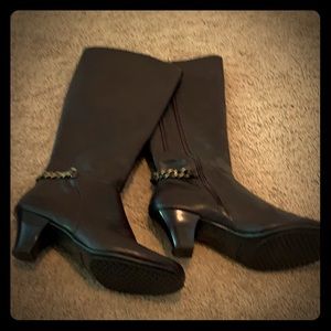 AeroSole Knee Height Chocolate Brown Boots